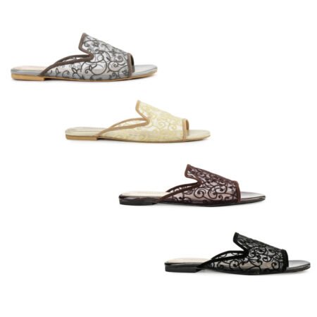 Sandal wanita Flat Teplek Mesh Transparan - IP 721