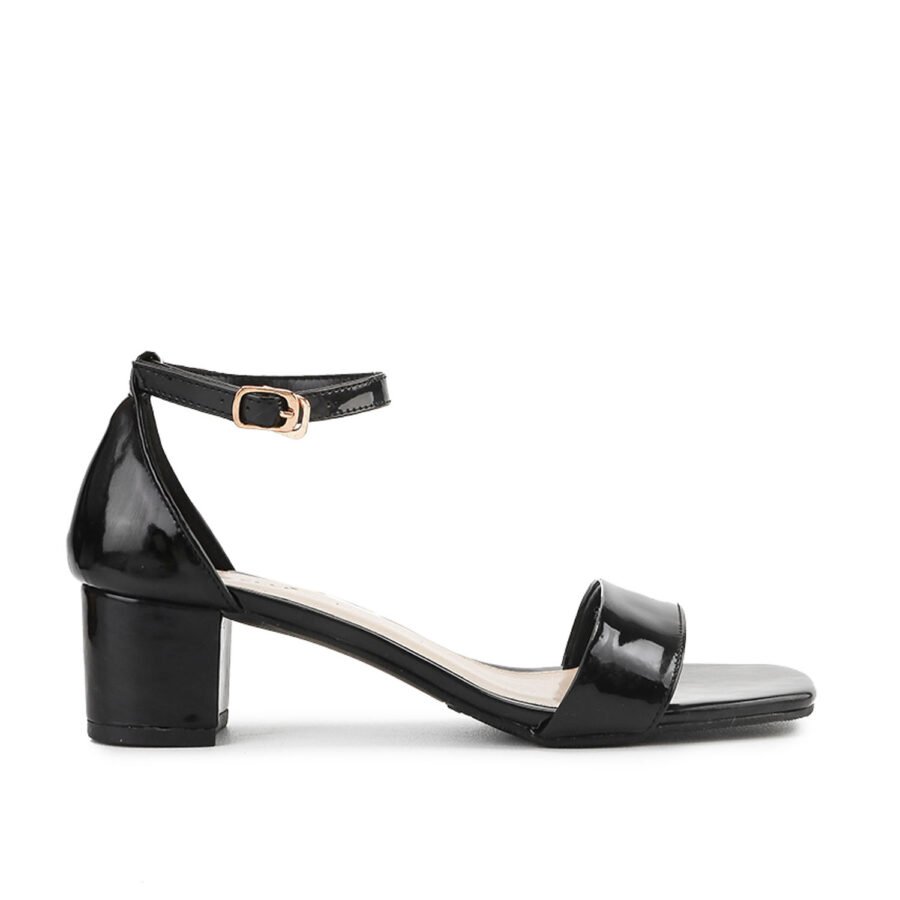 Sandal wanita Hak tahu 5 cm  black patent - 3005 - Image 4