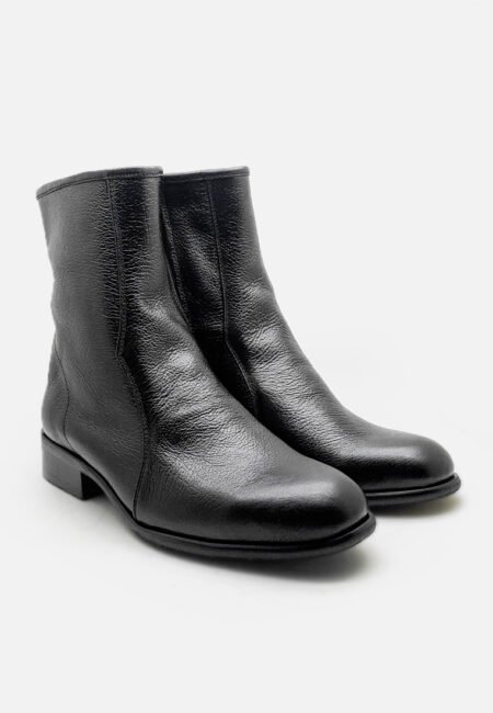 Sepatu Pria Boot Kulit asli Seleting samping - BT 099