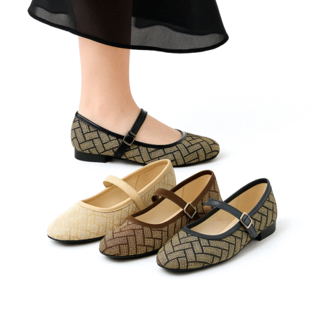 Marelli Sepatu Flat shoes  Teplek ballerina Mary Jane - IN 001