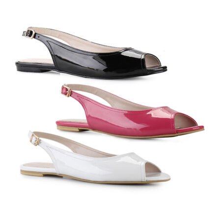 Sepatu Sandal Wanita Flat Teplek  Peep toe  – 1230