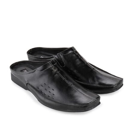 Marelli Sepatu Sandal Kasual Pria Loafer Cow leather 6057 - Black