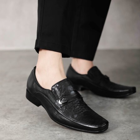 Sepatu Pantofel Formal Pria Kantor Kulit Asli - BV 039