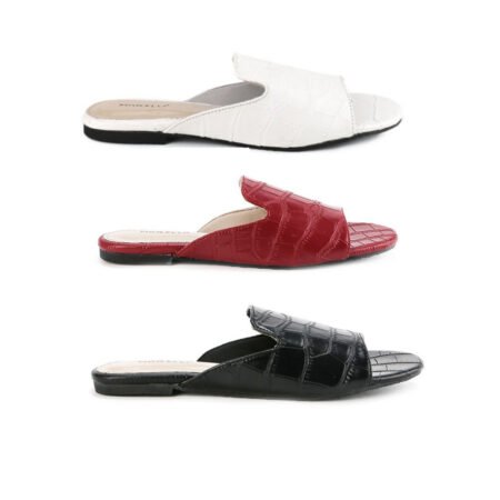 Sandal Flat Teplek Wanita Motip Croco - IP 713