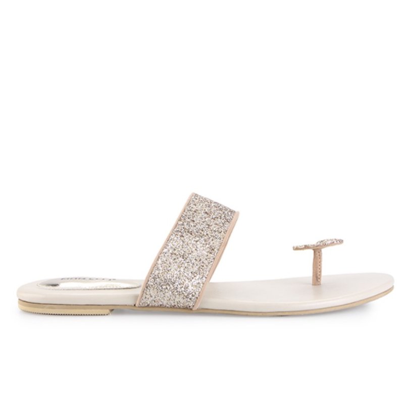 Sandal Flat Teplek Wanita Jepit Glitter – 0901 - Image 3