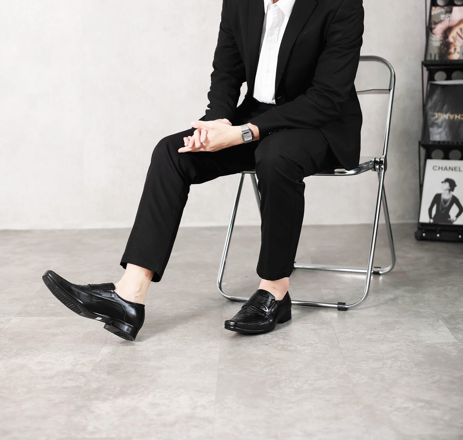 Sepatu Pantofel Pria Formal Kulit Asli - BV 039 - Image 4