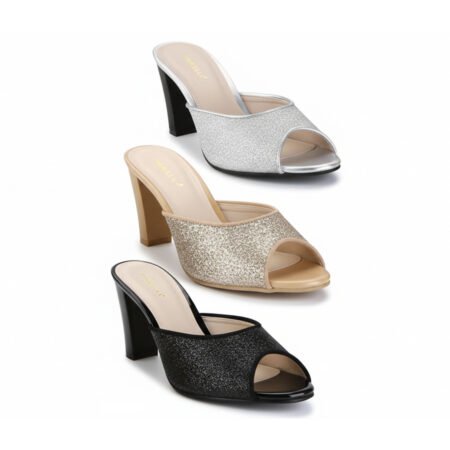 Sandal Wanita Pesta Glitter Hak 7 cm – 0020