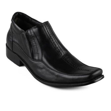 Sepatu Ankle Boots Pria Formal Kulit Asli -HT 001 Black