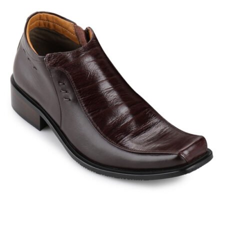 Sepatu Ankle Boot Formal Pria Kulit Asli -HT 020 Brown