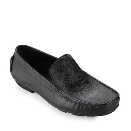 Sepatu Pria Moccasin Casual Loafer Pria Klulit Asli - MN 102 Black