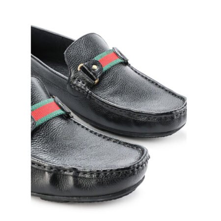 Sepatu Casual Moccasins Loafer Pria Genuine leather  - MN 107 Black