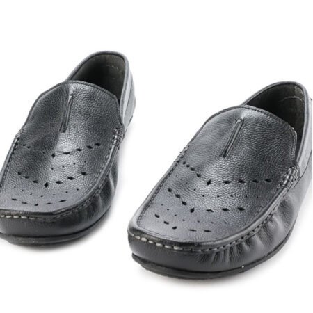 Sepatu Casual Loafer Pria Moccasin Genuine leather  - MN 103 Black