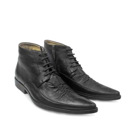 Sepatu Ankle Boots Tali Kulit Asli - EX 005